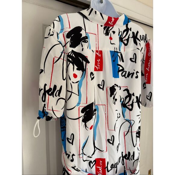 KARL LAGERFELD  Mini Shirt Dress - Picture 8 of 10